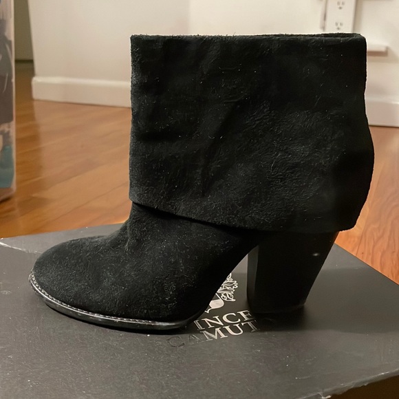 Vince Camuto Black Suede Boot - Picture 1 of 6